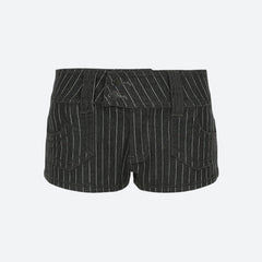 Striped Micro Shorts
