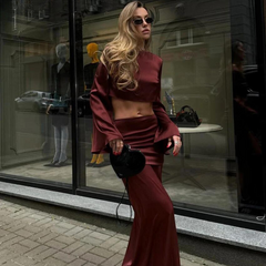 Isla - Crop & Skirt Set