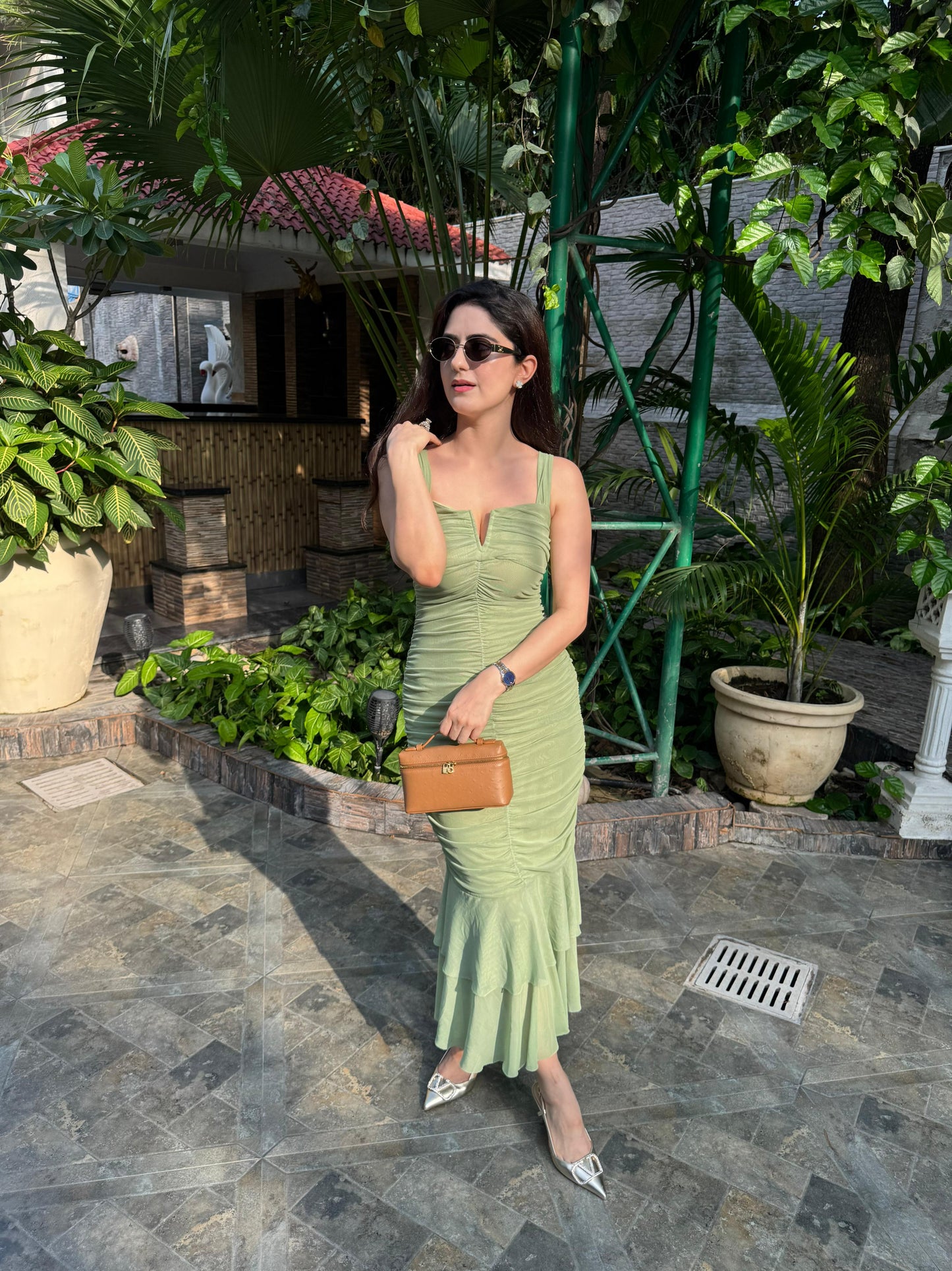Kayla Maxi Dress - Green