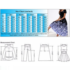 Plus Size Round Neck Short-Sleeve Printed Maxi Dress