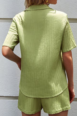 Shorts Blouse Arm And Brief Textured Set