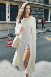 Oversized Faux Fur Duster Cardigan