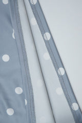 Polka Dot Print Lace Trim Halter Top