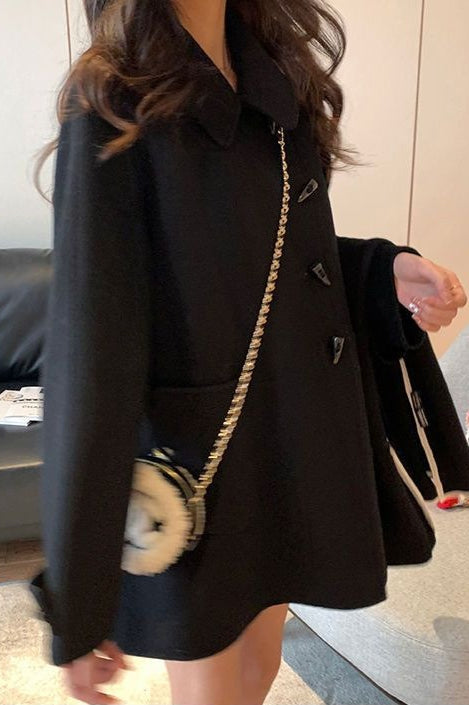 Toggle Coat Wool Blend Christmas Outerwear