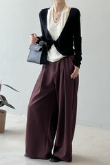 Patchwork Layered Halter Long Sleeve Tee