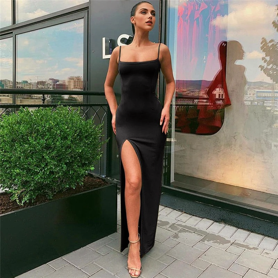 JuliaFashion - Sexy Sleeveless Camisole Clubwear Evening Party Dress