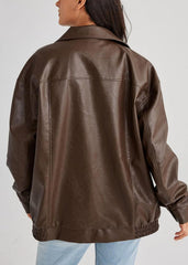 Women's Leather Jacket �Locomotive-InspiRed Style