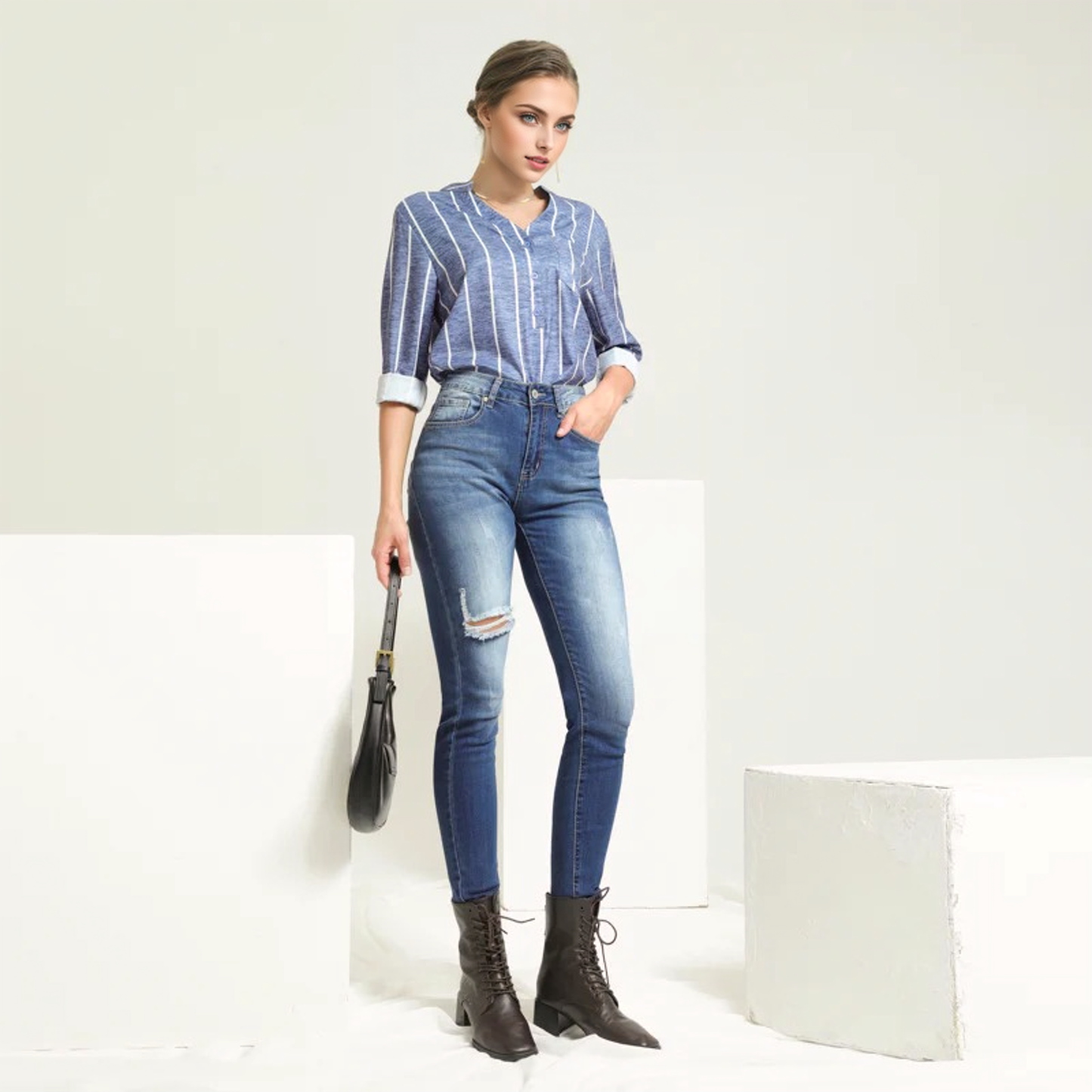 Julia Fashion - Fashion Women's Jeans Casual Skinny Leg Pants