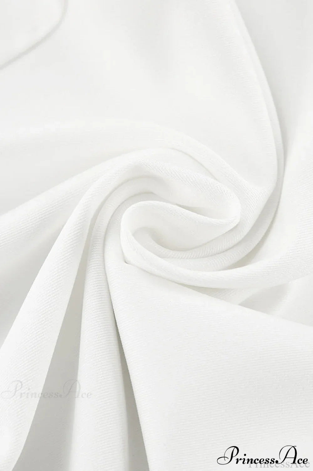 Elegant High Waist White Wide Leg Pants