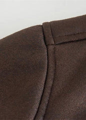 Vintage Style Double-Sided Faux Leather Jacket