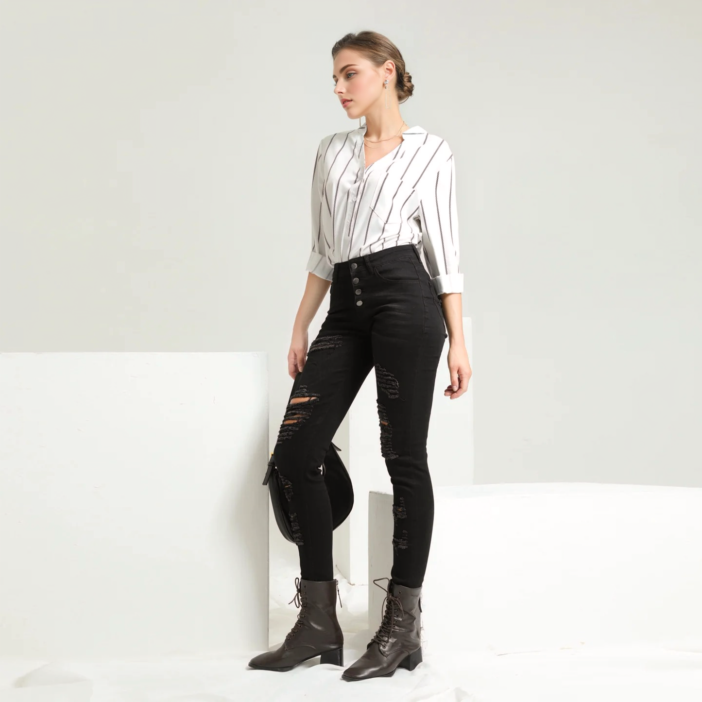 Julia Fashion - High Waist Women's Jeans Streetwear