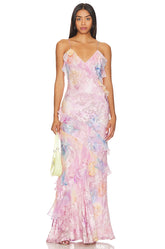 STAR - SUMMER SLEEVELESS LONG DRESS