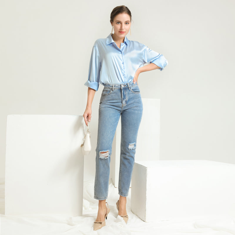 Casual Jeans Work Commute Pencil Jeans