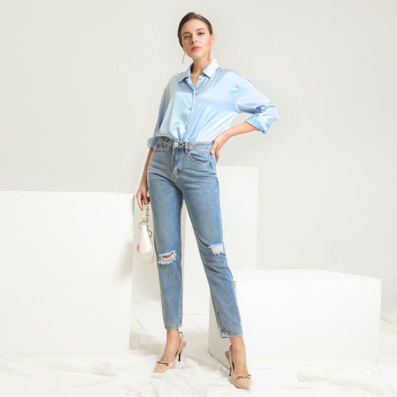 Casual Jeans Work Commute Pencil Jeans