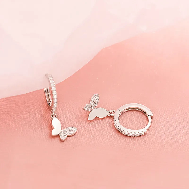 JuliaFashion - 2024Vintage Butterfly Zircon Stud Earrings