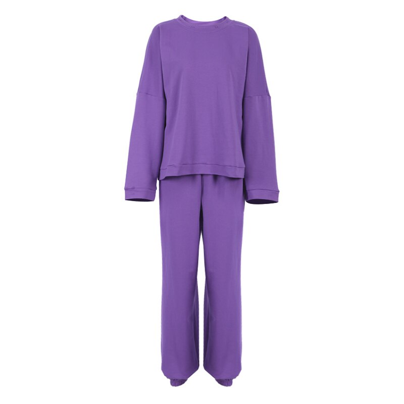JuliaFashion - 2024 Two Pieces Set Hoodie + Trouser Suit
