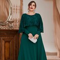 JuliaFashion-Pleated Casual O-Neck Stylish Elegant Dress