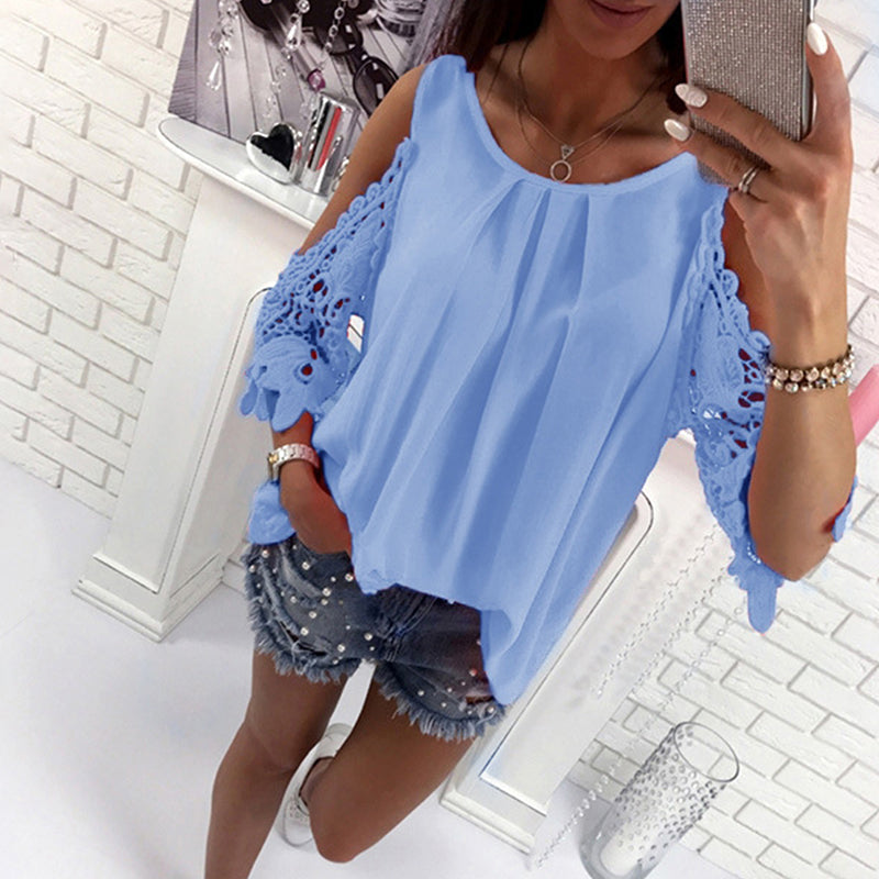JuliaFashion - 2024 Women Bodycon Blouse Elegant Summer Spring Sexy Shirt