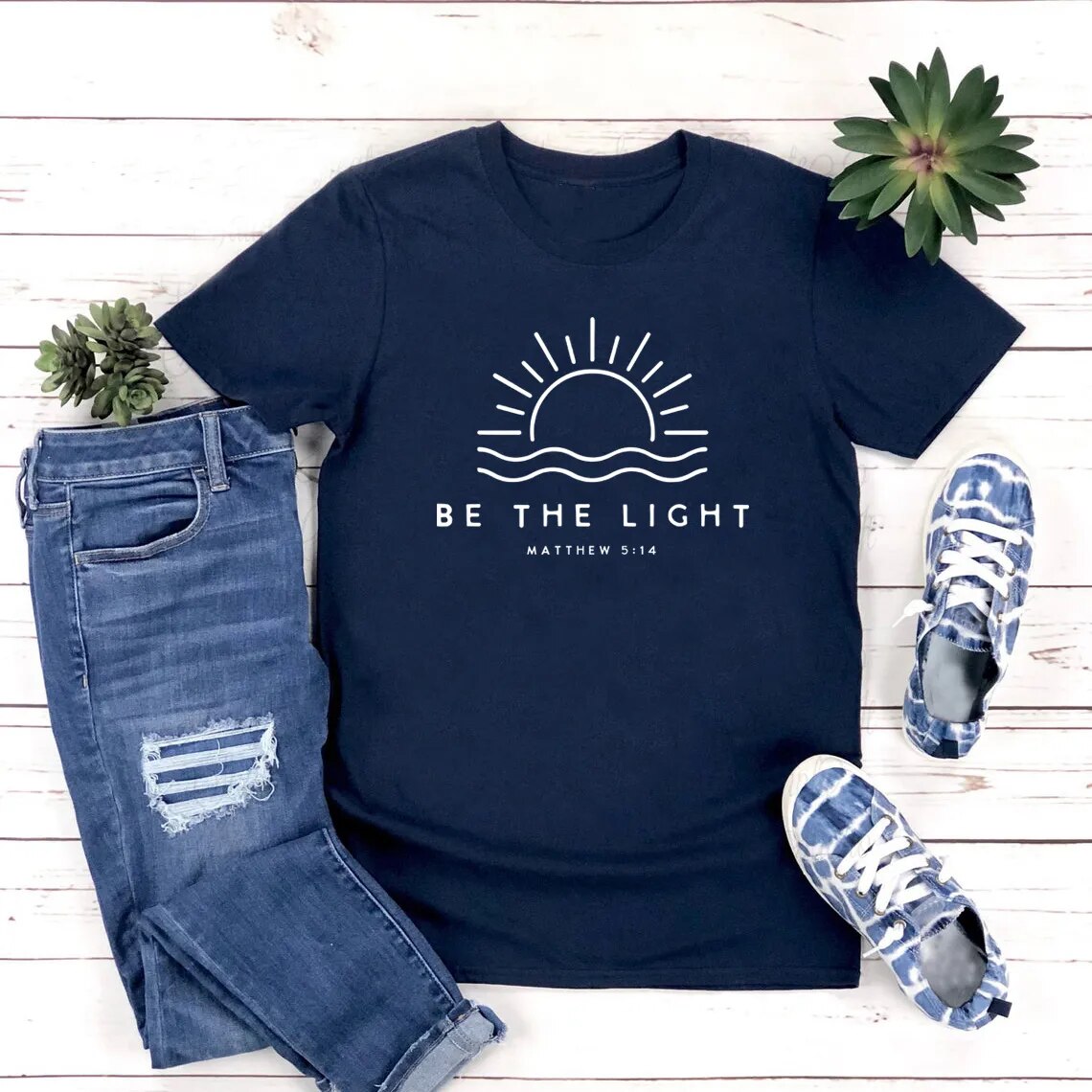 JuliaFashion-Inspirational Faithful Radiant Glowing Tee