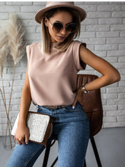 JuliaFashion - 2024 Women Fashion Slim Short Sleeve O-neck Shirt