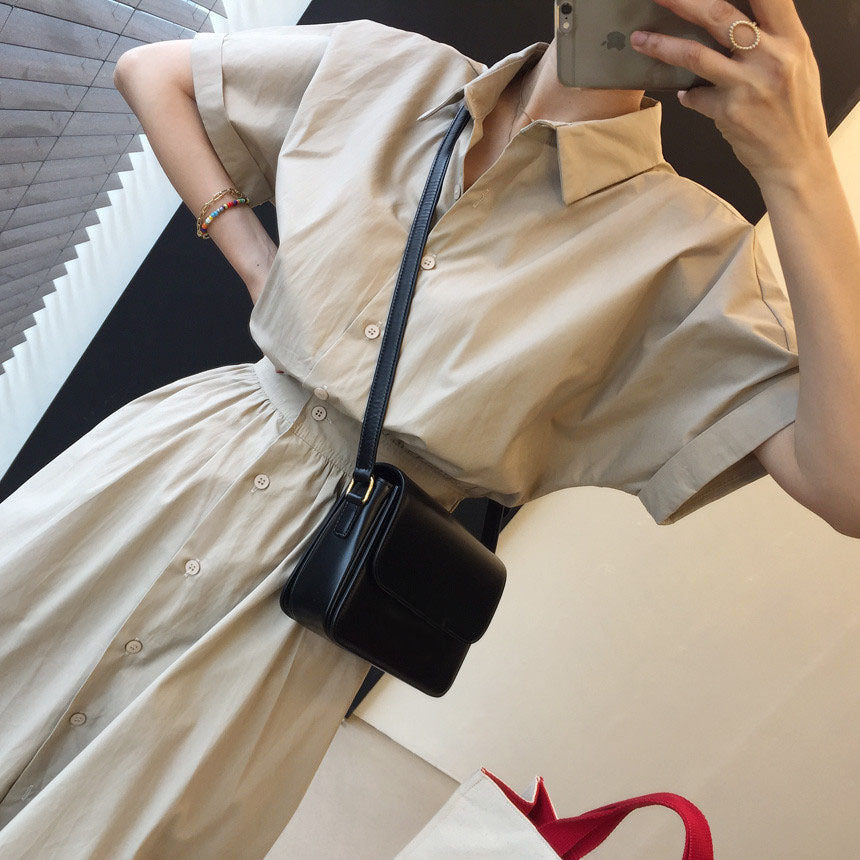 Chic Solid Casual Summer Dress