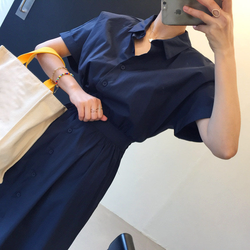 Chic Solid Casual Summer Dress