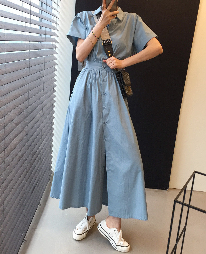 Chic Solid Casual Summer Dress