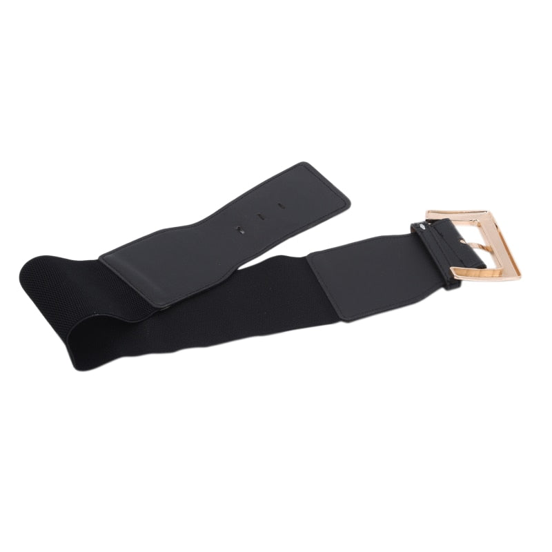 JuliaFashion - 2024 Waist Elastic Cummerbund Wide Stretch Big Dress Belt
