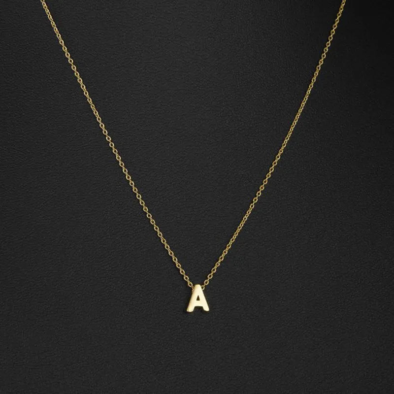 JuliaFashion-Gold Color Initial Charms Necklace