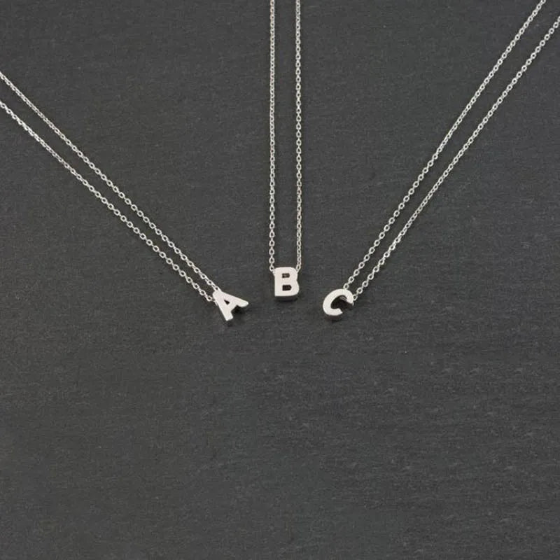 JuliaFashion-Gold Color Initial Charms Necklace