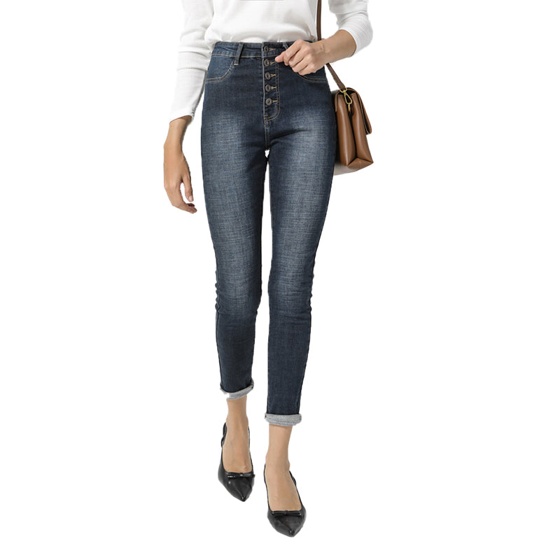 Fashion Women High Waisted Skinny Jeans