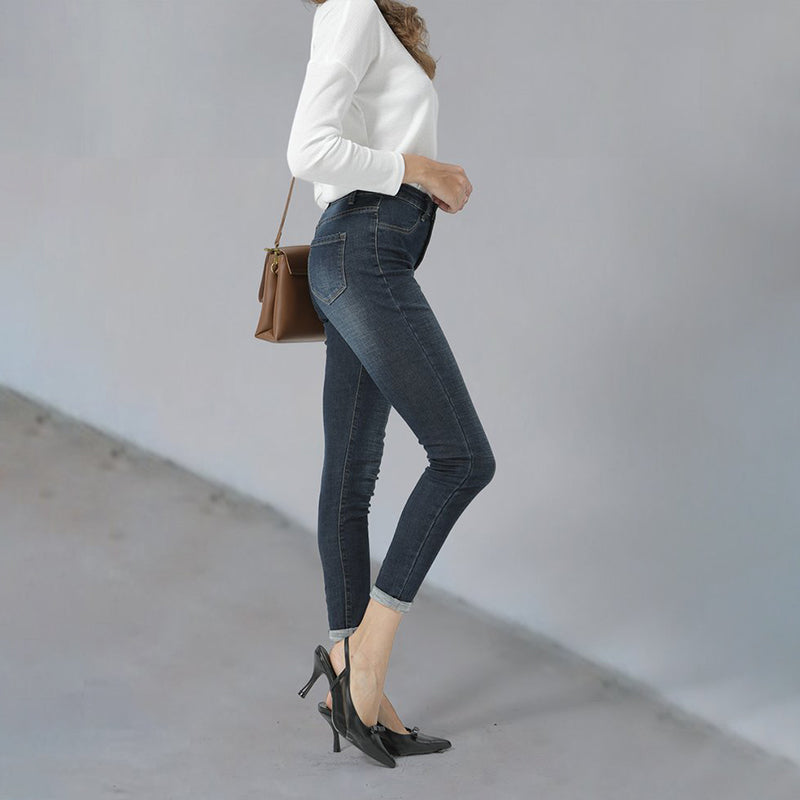 Fashion Women High Waisted Skinny Jeans