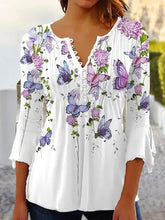 JuliaFashion-Casual Elegant Printed Blouses