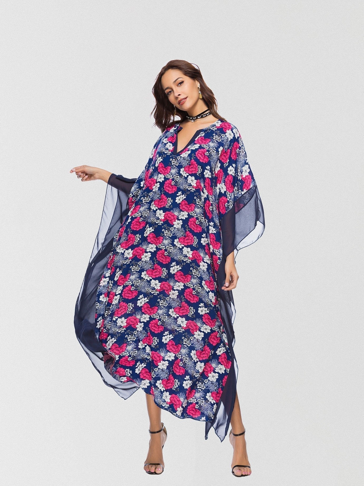 JuliaFashion-In Full Bloom Floral Maxi Dress