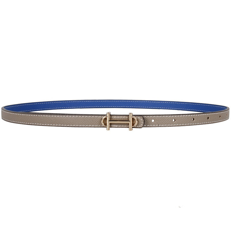 JuliaFashion-Luxury Brand Small Belt with Sweater Shirt