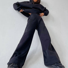 JuliaFashion - Two-Piece Pullovers Trousers Sports Set