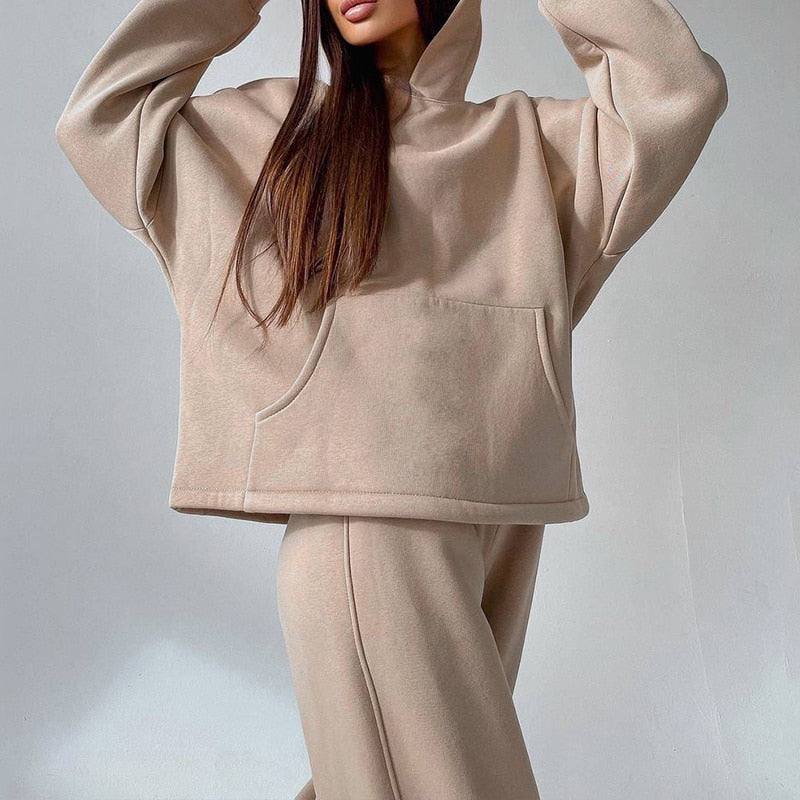JuliaFashion - Two-Piece Pullovers Trousers Sports Set