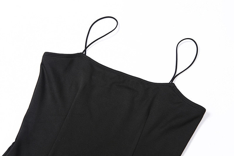 JuliaFashion - Sexy Sleeveless Camisole Clubwear Evening Party Dress