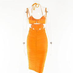 JuliaFashion - 2024 Sexy Sleeveless Hollow Out Slim Dress