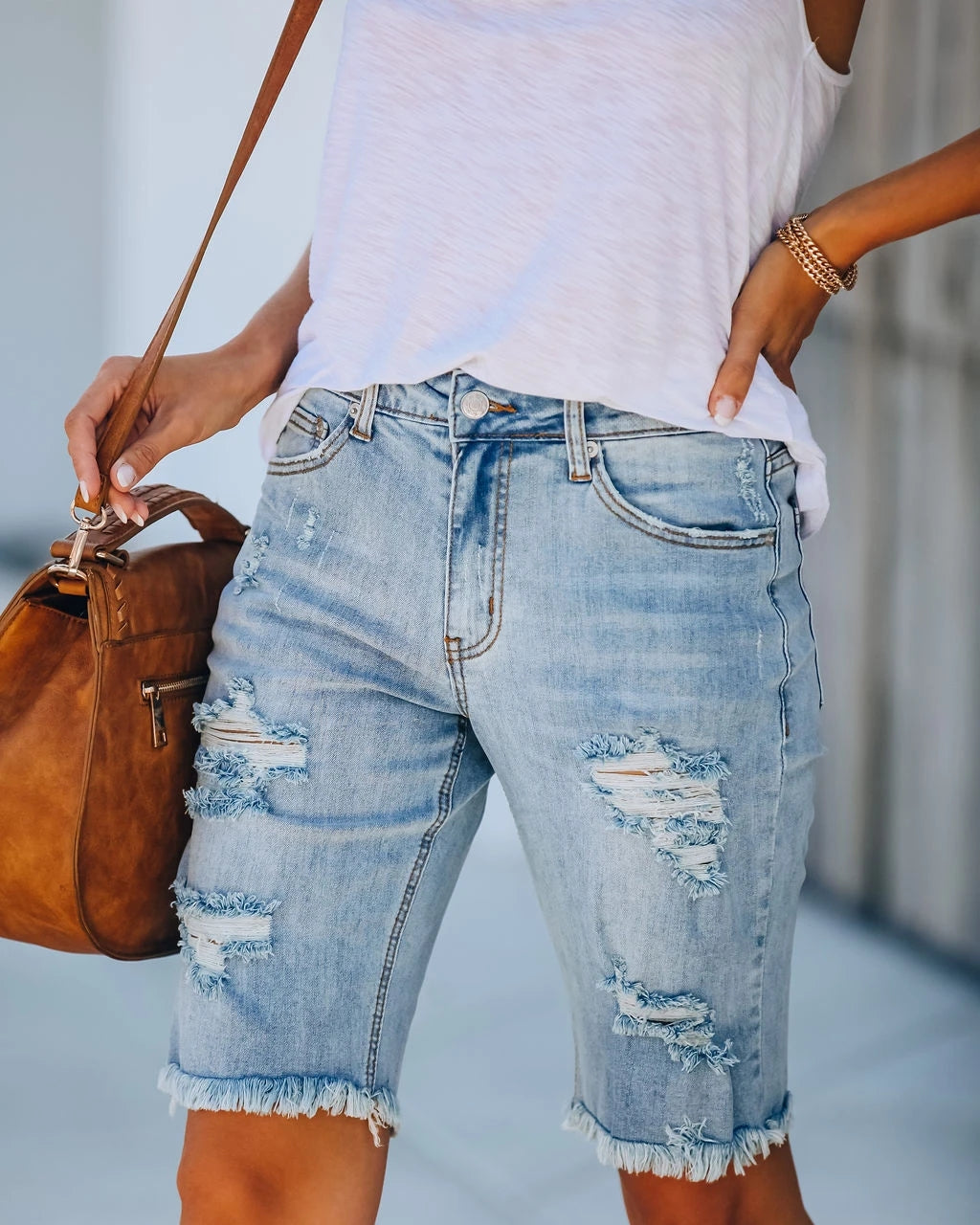 JuliaFashion - 2024 Women's High Waist Jeans Streetwear Fashion Wide Leg Jeans