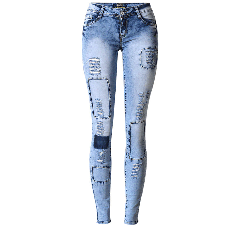 High Waist Pencil Denim Jeans
