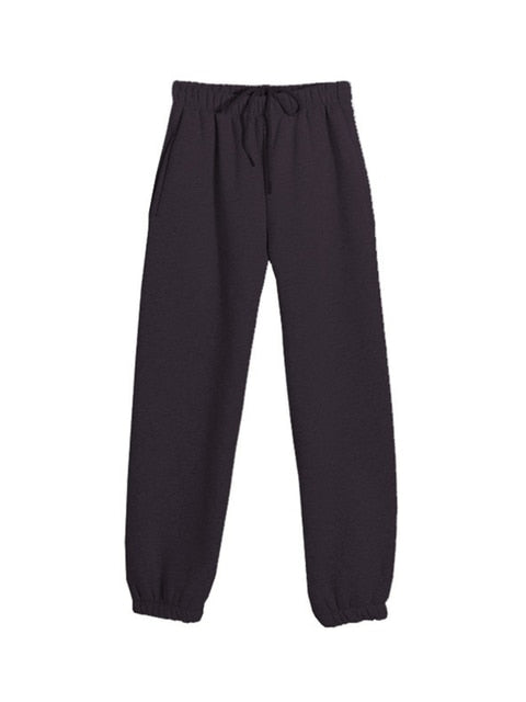 JuliaFashion - 2024Solid Casual Tracksuit Fleece 2 Pieces Set