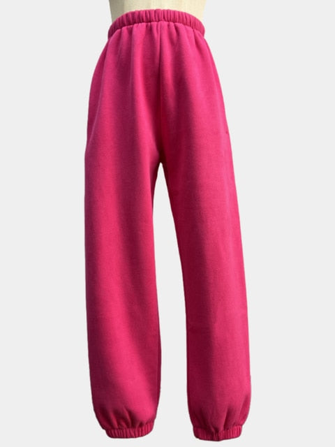 JuliaFashion - 2024Solid Casual Tracksuit Fleece 2 Pieces Set