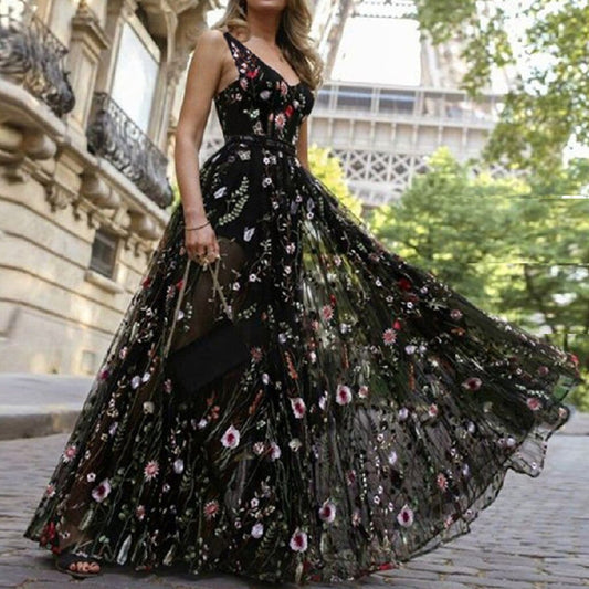 JuliaFashion - Vintage Maxi Long Dress for Parties