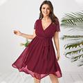 JuliaFashion - Short Sleeve Lace Chiffon Bohemian Sundress
