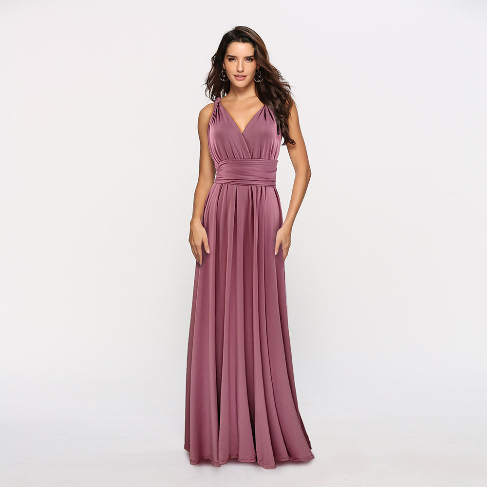 JuliaFashion - 2024 Women Maxi Club Dress Bandage Long Party Multiway Swing Dress