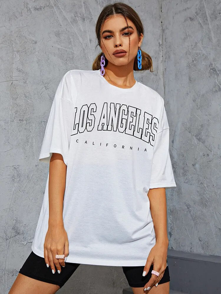JuliaFashion-High-Quality Summer Cotton Tee