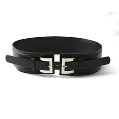 JuliaFashion-Leather Corset Cummerbunds Wild Pin Buckle Belt