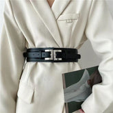 JuliaFashion-Leather Corset Cummerbunds Wild Pin Buckle Belt
