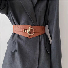 JuliaFashion-Elastic Vintage Luxury Ladies Wide Belt
